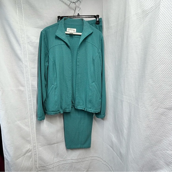 Orvis Sporting Traditions Teal Two-Piece Jacket and Pants Set size Small‎ - Picture 1 of 10